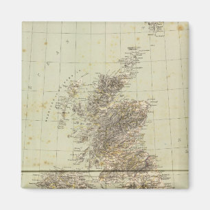 Underbarare Storbritannien Atlas Karta Magnet