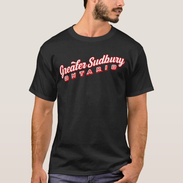 Underbarare Sudbury Ontario T Shirt (Framsida)