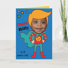 Underbarare superhjälten Fantastisk Tecknad Birthd Kort