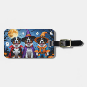 Underbarare Swiss Mountain Hund Pumpkin Halloween  Bagagebricka