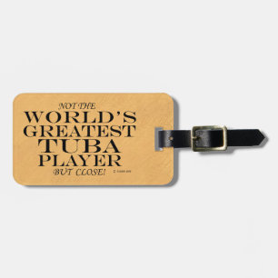 Underbarare Tuba Player Close Luggage Tag Bagagebricka