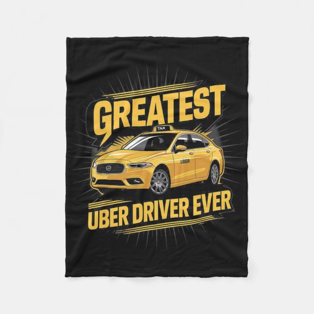 Underbarare Uber Driver någonsin Uber Driver Funny Fleecefilt (Framsidan)