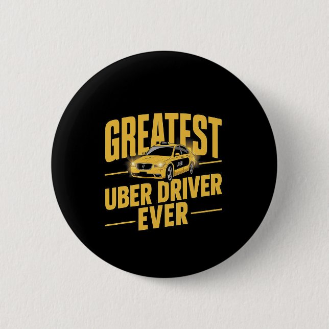 Underbarare Uber Driver någonsin Uber Driver Funny Knapp (Framsida)