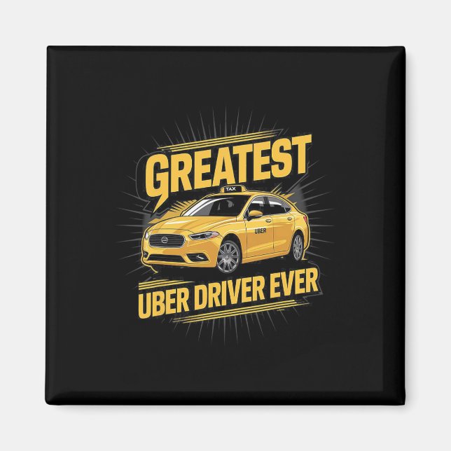 Underbarare Uber Driver någonsin Uber Driver Funny Magnet (Framsidan)