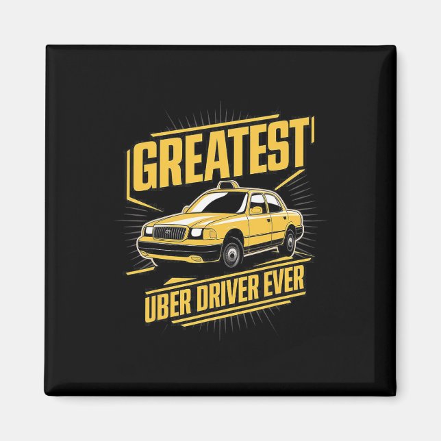 Underbarare Uber Driver någonsin Uber Driver Funny Magnet (Framsidan)