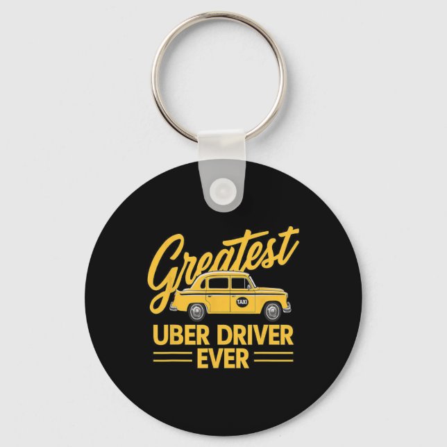 Underbarare Uber Driver någonsin Uber Driver Funny Nyckelring (Framsida)