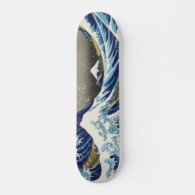Underbarare vågen av Kanagawa Hokusai Katsushika Mini Skateboard Bräda 18,5 Cm (Framsida)