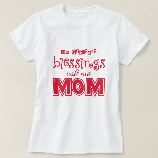 Underbarare välsignelser t shirt (Design framsida)