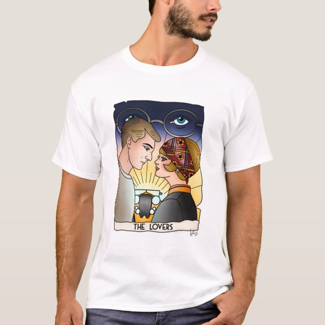 Underbarare vattenfärgstryck för Gatsby Tarot T Shirt (Framsida)