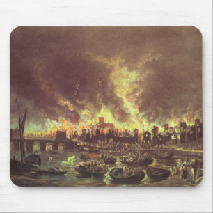 Underbaren avfyrar av London, 1666 Musmatta
