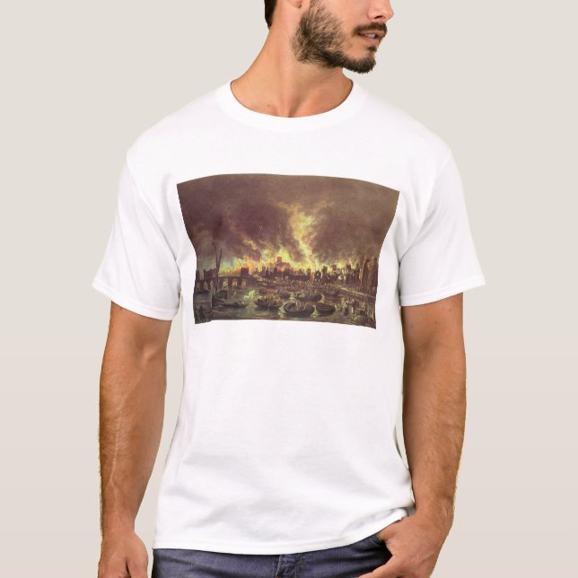 Underbaren avfyrar av London, 1666 T Shirt (Framsida)