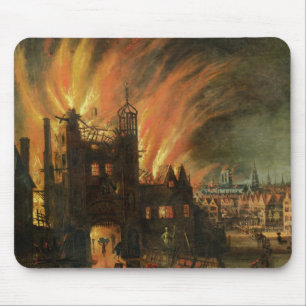 Underbaren avfyrar av London (September 1666) med Musmatta