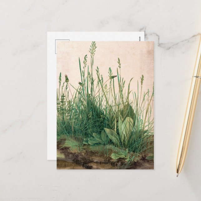 Underbaren Biet i Turf av Albrecht Durer Helg Vykort (Fram/Back In Situ)