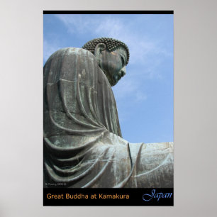 Underbaren Buddha i Kamakura Poster