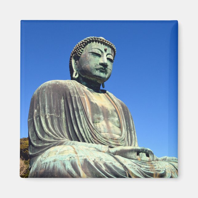 Underbaren Buddha: Kamakura, Japan Magnet (Framsidan)