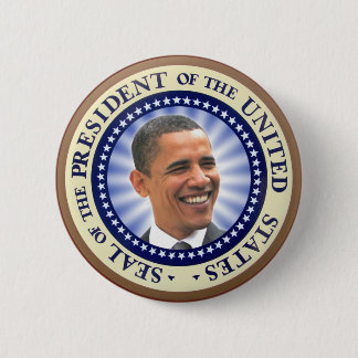 Underbaren förseglar av den Obama magneten Knapp