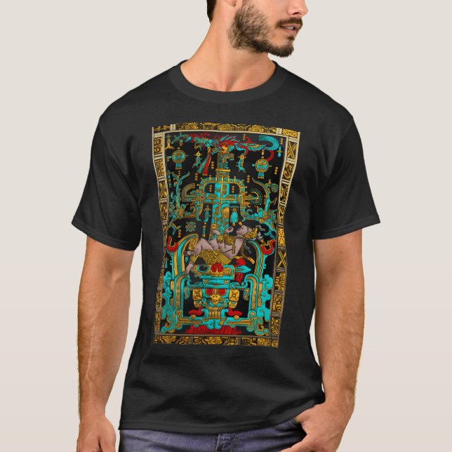 Underbaren Grav i Pakal - Palenque Astronau T Shirt (Framsida)