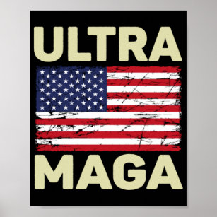 Underbaren Maga Kung Donald Trump - Ultra Mega Eag Poster