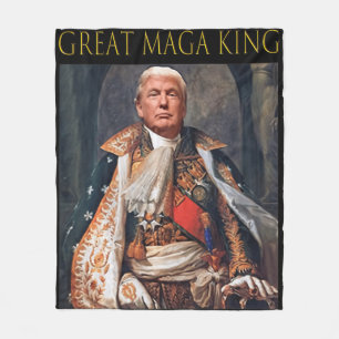 Underbaren Maga Kung Roligt Trump Ultra Maga Kung  Fleecefilt