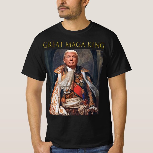 Underbaren Maga Kung Roligt Trump Ultra Maga Kung T Shirt (Framsida)