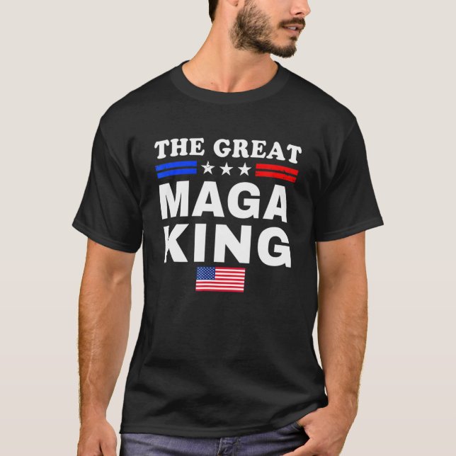 Underbaren MAGA Kung Ultra MAGA Patriotic T Shirt (Framsida)