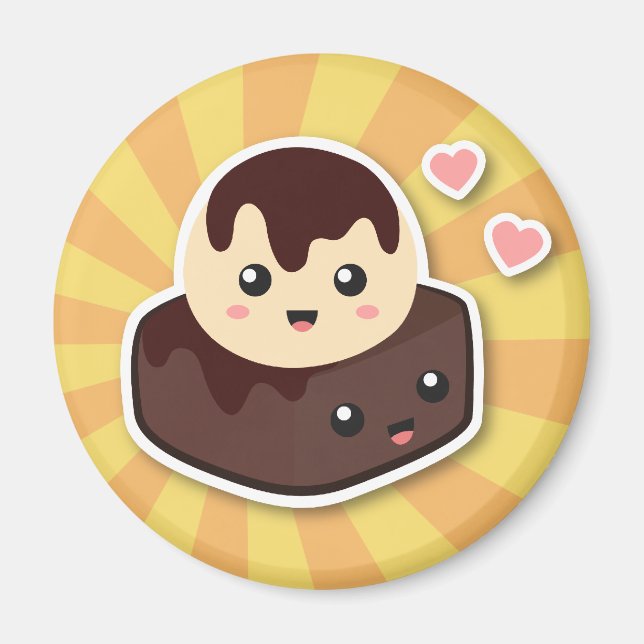 Underbaren parar av vaniljglass och nisse magnet (Framsidan)