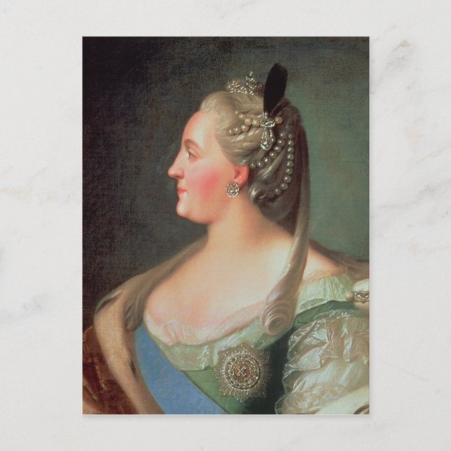 Underbaren porträtt i Empress Catherine II Vykort (Framsida)