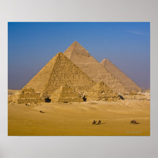 Underbaren Pyramids av Giza, Egyptenen Poster