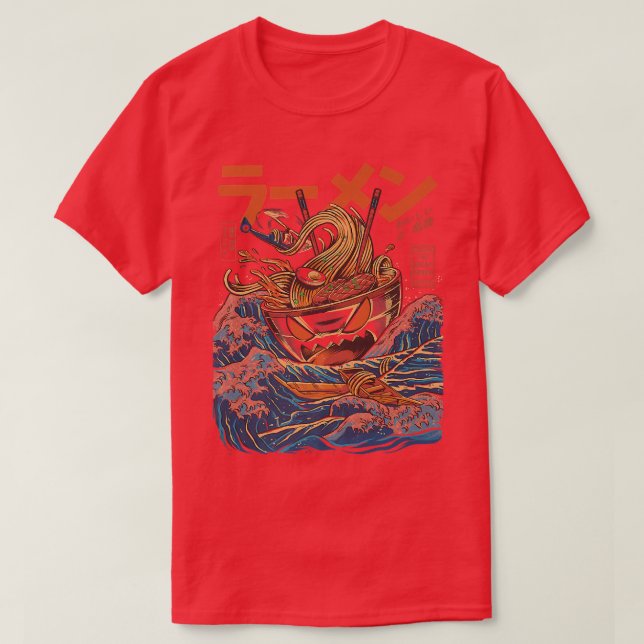 Underbaren Ramen av Kanagawaa 2887 T Shirt (Design framsida)