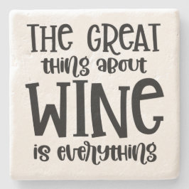 Underbaren sak om Vin är Allt Stenunderlägg