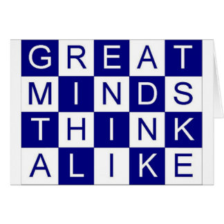 Underbaren varar besvärad den likadana tänkan hälsningskort