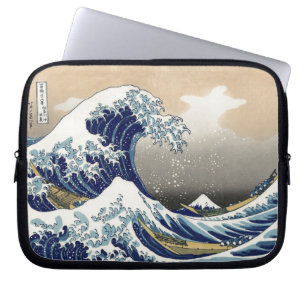 Underbaren vinkar 神奈川沖浪裏 laptop fodral