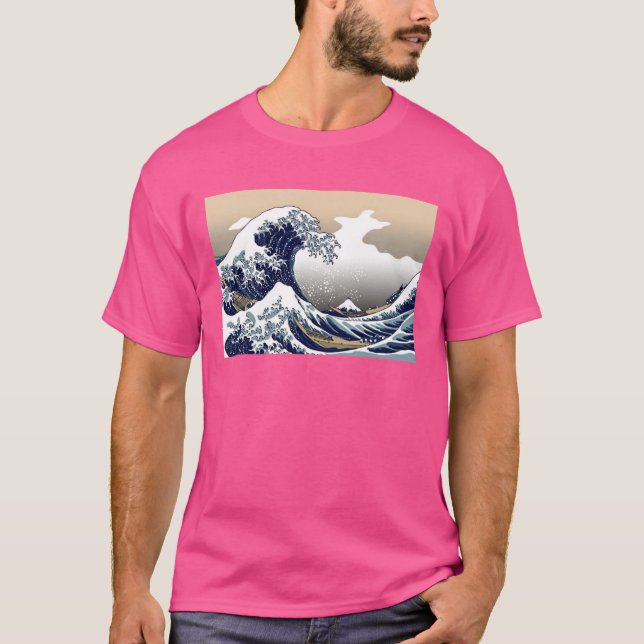 Underbaren vinkar av den Kanagawa skjortan T Shirt (Framsida)
