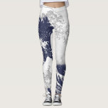Underbaren vinkar av Kanagawa (神奈川沖浪裏) Leggings<br><div class="desc">Underbaren vinkar av Kanagawa (神奈川沖浪裏),  är ett träklosstryck av den japanska konstnären Katsushika Hokusai (葛飾北斎). 
Behaga besök mitt lager för mer intressant design och mer prima => zazzle.com/iwheels för färg</div>