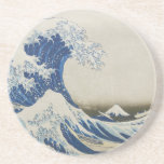 Underbaren vinkar av Kanagawa Underlägg Sandsten<br><div class="desc">detta ändrades från original</div>