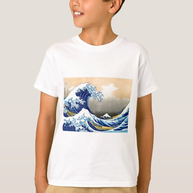 Underbaren vinkar - Hokusai T Shirt (Framsida)