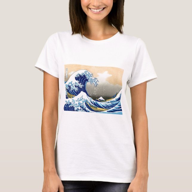 Underbaren vinkar - Hokusai Tee Shirt (Framsida)