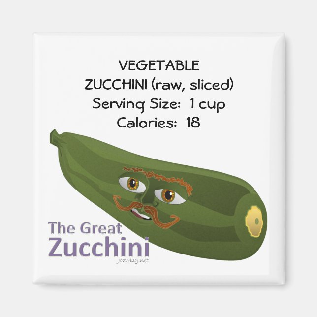 Underbaren Zucchini Magnet (Framsidan)