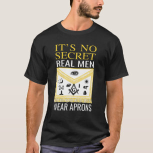 Underbarer Mason: Masonic Real Manar Bära Aprons T Shirt
