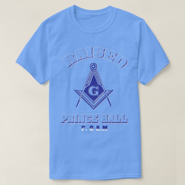 Underbarer Razed Prince Hall Masons F & AM Far D T Shirt (Design framsida)