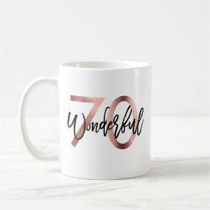 Underbart 70:e   Den moderna Eleganten Ro Guld föd Kaffemugg
