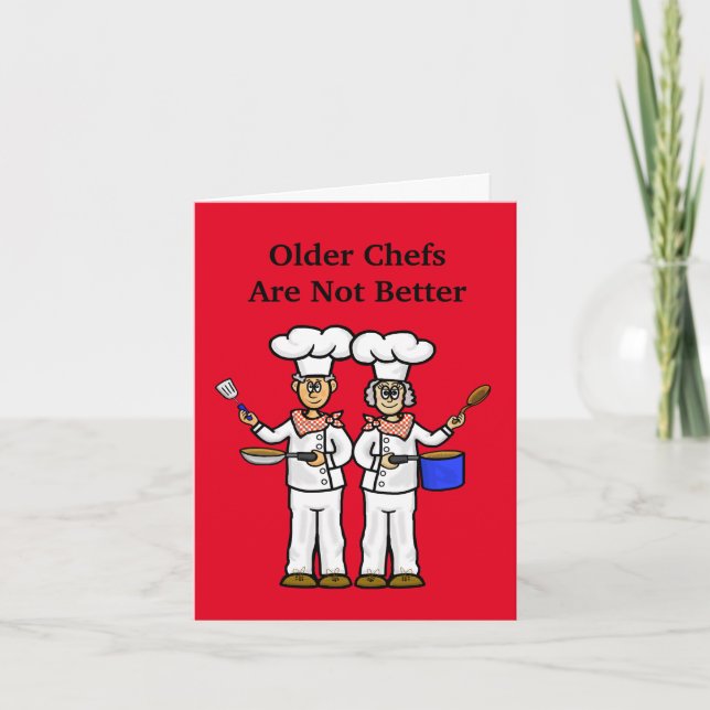 Underbart äldre kokokokochefs-kort kort (Framsida)