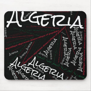 Underbart Algeriet Flagga Färg Patriotic Musmatta