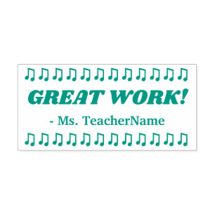 underbart ARBETE! Tilldelsmärkning Rubber Frimärke Självfärgande Stämpel