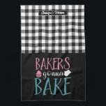 Underbart Baking Bakers Gonna Bake Black White Pla Kökshandduk<br><div class="desc">Lustigt och coola kökshandduk för att göra matlagning mer roligt. Personlig för familj och vänner som kärlek lagar mat,  bakar och provar nya recept i köket. Anpassa ordalydelsen så att den passar din tillfälle. Du kan ändra teckensnittstypen,  teckensnittet färg och teckensnittet storlekt genom att använda Verktyg i Design.</div>