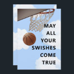 Underbart Basketball-födelsedagskort Kort<br><div class="desc">Personlig basketbollens födelsedagskort för bussspelare,  sportfantast eller team. Redigera text som ska läggas till namn.</div>