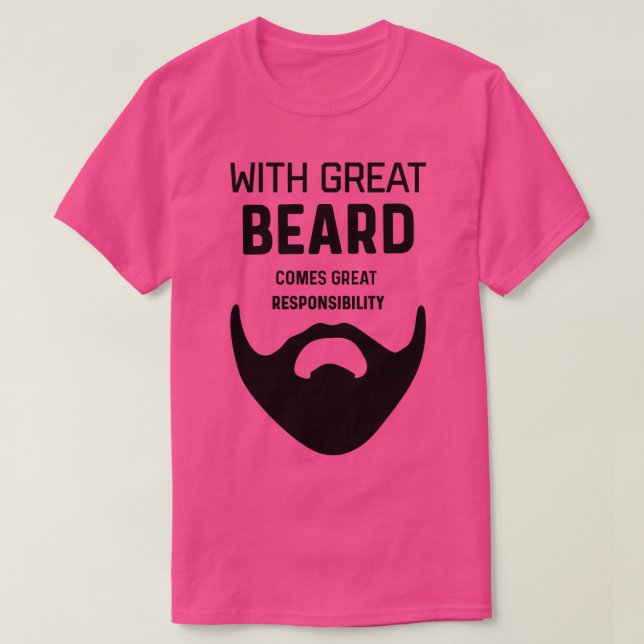 UNDERBART BEARD ANSVAR FEL gåva till beardwea T Shirt (Design framsida)