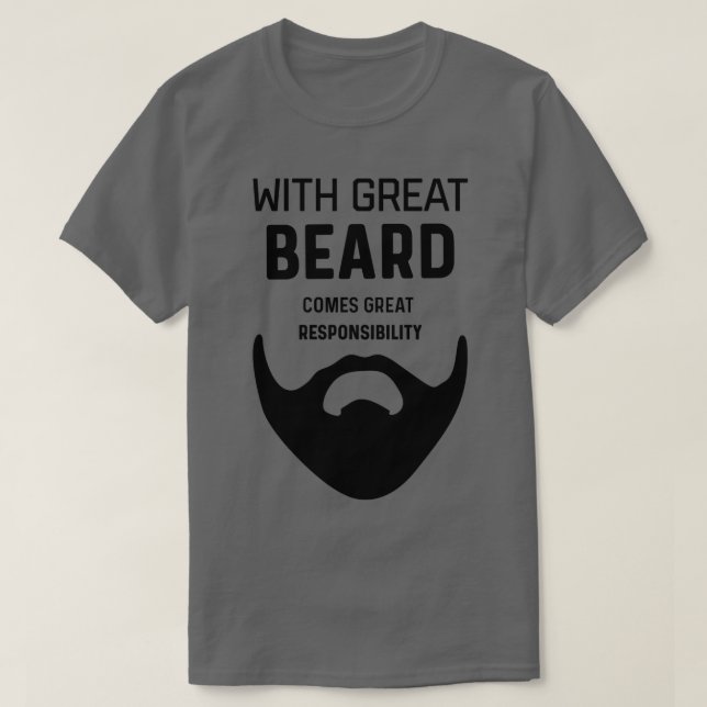 UNDERBART BEARD ANSVAR FEL gåva till beardwea T Shirt (Design framsida)
