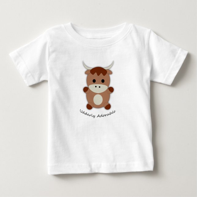 Underbart bedårande ko t shirt (Framsida)