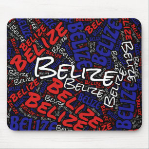 Underbart Belize Flagga Patriotic Mouse Pad Musmatta